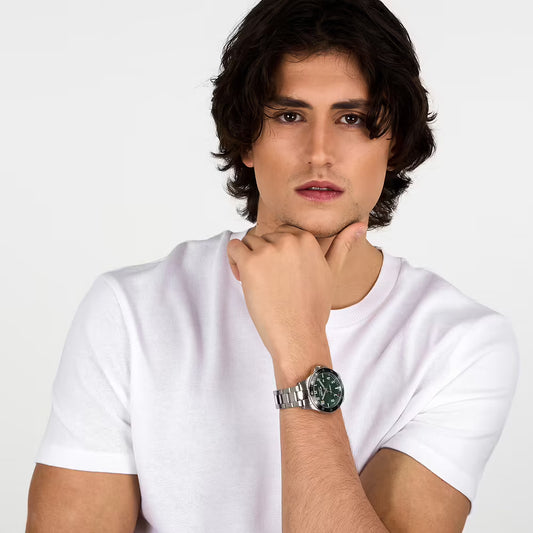 ساعة سيكتور ميناء أخضر وسوار ستيل 39 مم