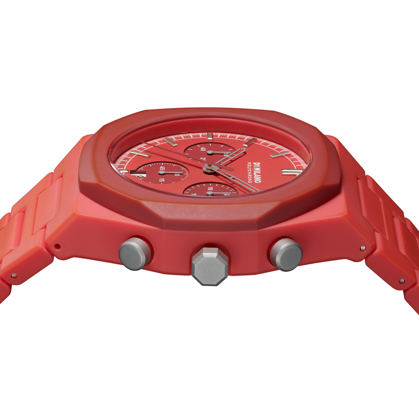 ساعة دي وان ميلانو 40.5 حمراء مقاومة للماء