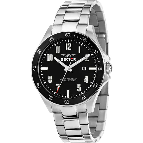 .ساعة سيكتور كلاسيكية رياضية ميناء أسود 43 مم